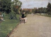 William Merritt Chase The view of park oil painting on canvas